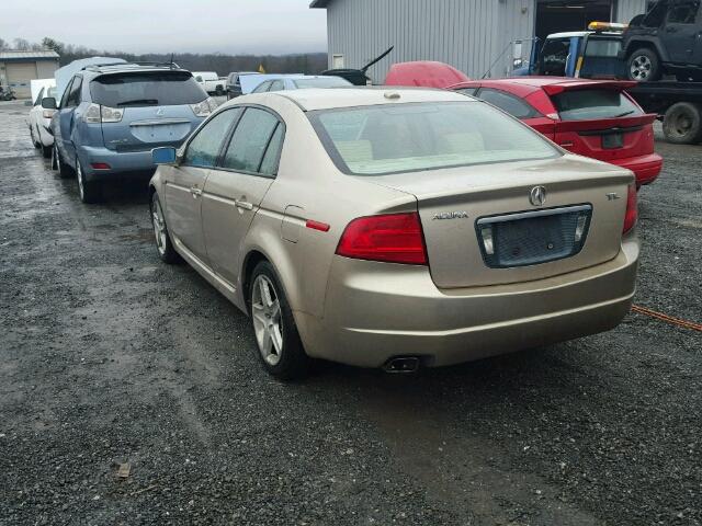 19UUA66265A013882 - 2005 ACURA TL TAN photo 3