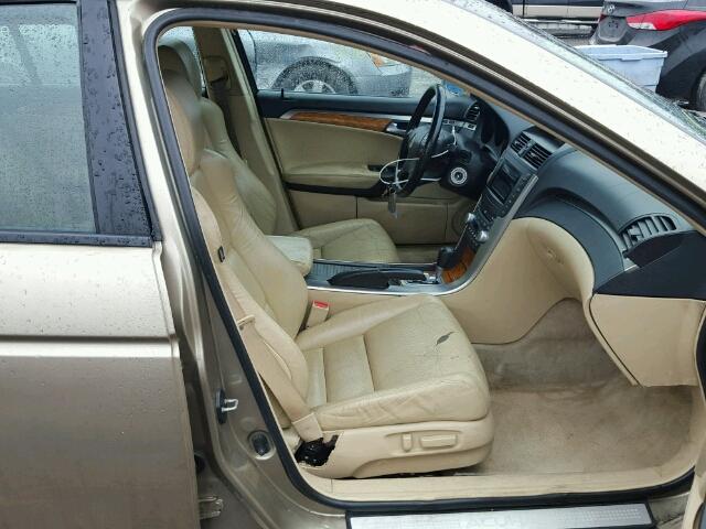 19UUA66265A013882 - 2005 ACURA TL TAN photo 5