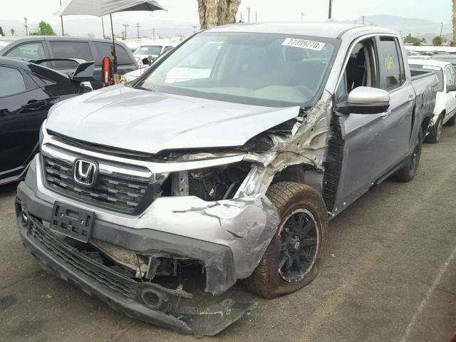 5FPYK2F40HB005593 - 2017 HONDA RIDGELINE SILVER photo 2