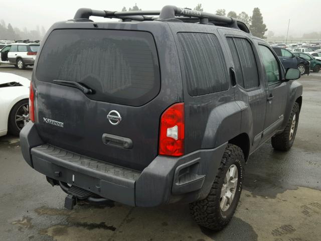 5N1AN08W38C523713 - 2008 NISSAN XTERRA OFF GRAY photo 4