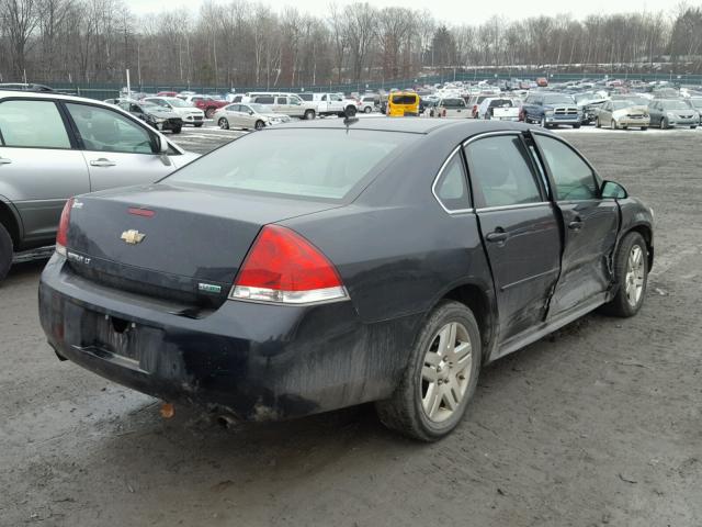 2G1WG5E38D1242169 - 2013 CHEVROLET IMPALA LT BLACK photo 4