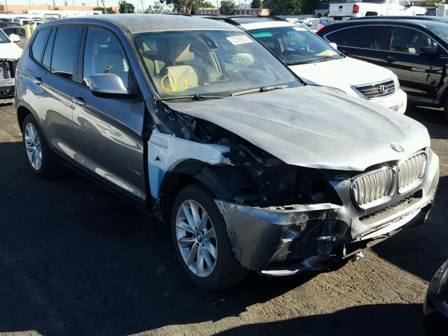 5UXWX9C53E0D24151 - 2014 BMW X3 XDRIVE2 GRAY photo 1