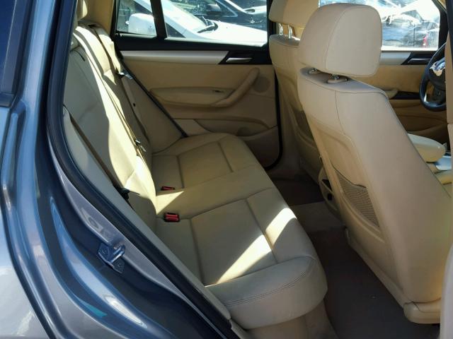 5UXWX9C53E0D24151 - 2014 BMW X3 XDRIVE2 GRAY photo 6