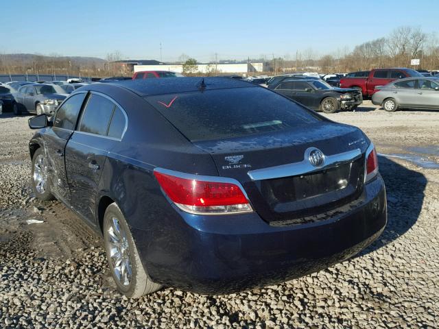 1G4GC5EG1AF298982 - 2010 BUICK LACROSSE C BLUE photo 3