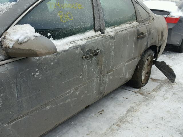 2G1WT57N491118644 - 2009 CHEVROLET IMPALA 1LT GRAY photo 10