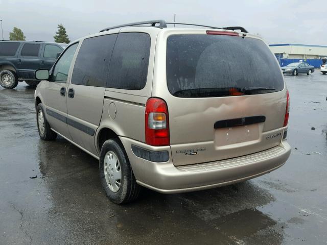 1GNDU03E52D168751 - 2002 CHEVROLET VENTURE GOLD photo 3