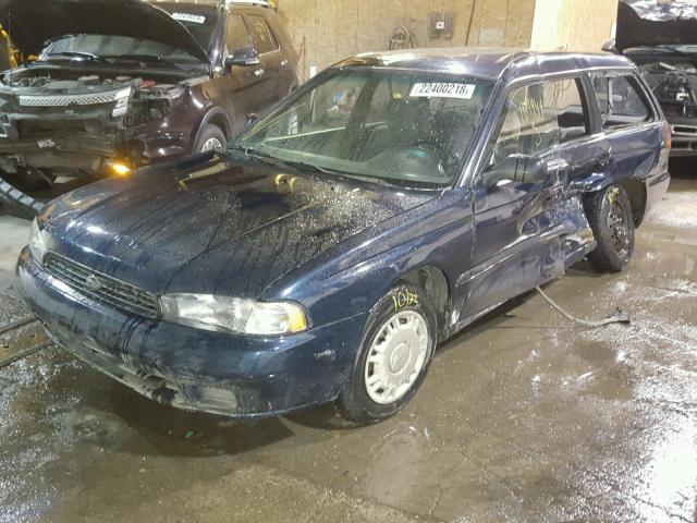 4S3BK4352V7302356 - 1997 SUBARU LEGACY L GREEN photo 2