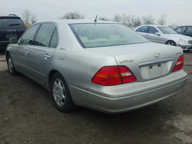 JTHBN30F210035297 - 2001 LEXUS LS 430 SILVER photo 3