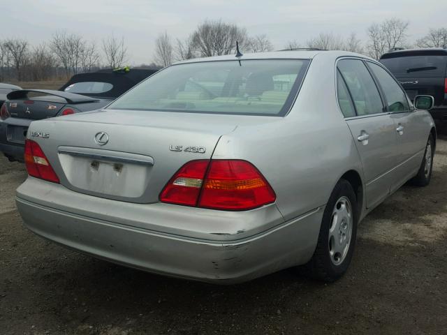 JTHBN30F210035297 - 2001 LEXUS LS 430 SILVER photo 4