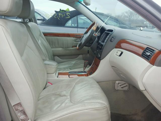 JTHBN30F210035297 - 2001 LEXUS LS 430 SILVER photo 5