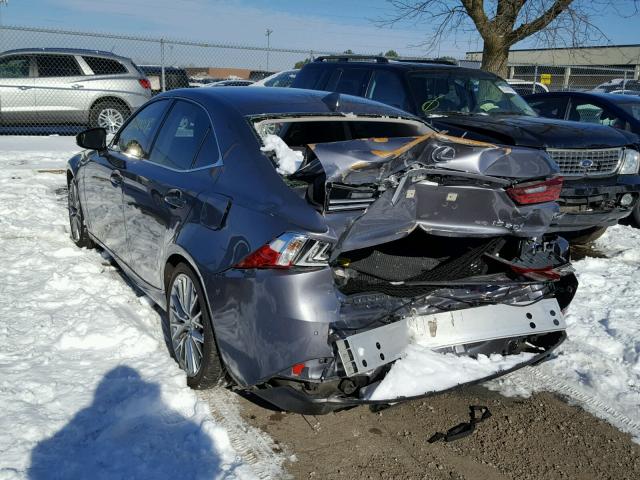 JTHCM1D26G5011583 - 2016 LEXUS IS 300 GRAY photo 3