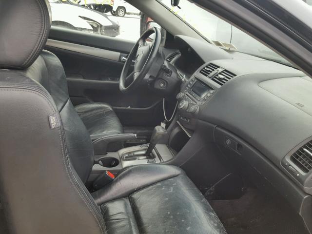 1HGCM72624A026127 - 2004 HONDA ACCORD EX BLACK photo 5