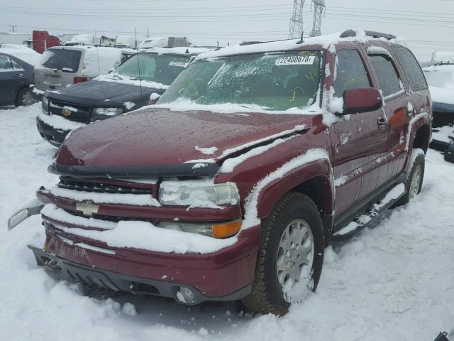 1GNEK13Z34R207314 - 2004 CHEVROLET TAHOE K150 MAROON photo 2