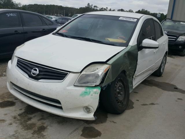 3N1AB6AP0CL744480 - 2012 NISSAN SENTRA 2.0 WHITE photo 2