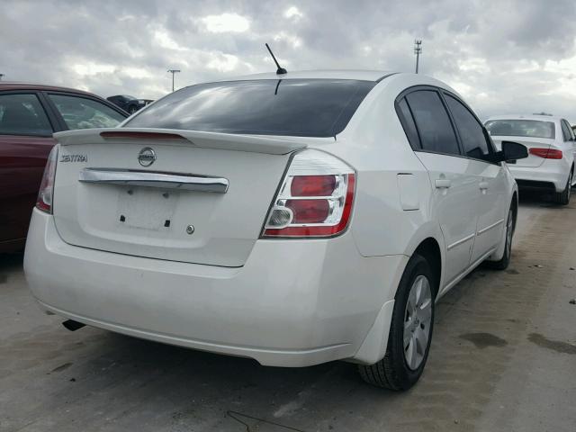 3N1AB6AP0CL744480 - 2012 NISSAN SENTRA 2.0 WHITE photo 4