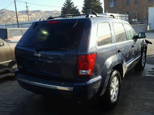 1J8HR58PX9C526972 - 2009 JEEP GRAND CHER BLUE photo 4