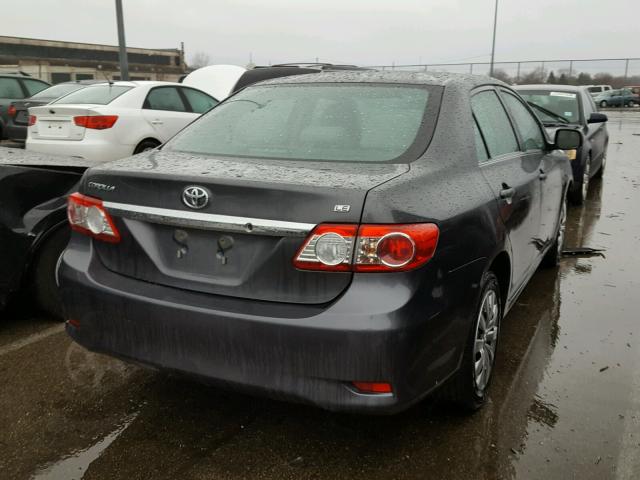 2T1BU4EE4DC025309 - 2013 TOYOTA COROLLA BA CHARCOAL photo 4