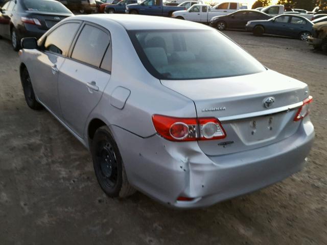 5YFBU4EE1CP018798 - 2012 TOYOTA COROLLA BA SILVER photo 3