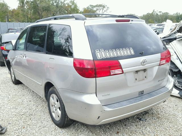 5TDZA22C65S354682 - 2005 TOYOTA SIENNA XLE BEIGE photo 3