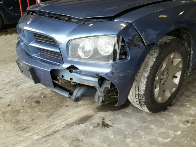 2B3KA43R77H681000 - 2007 DODGE CHARGER SE BLUE photo 9