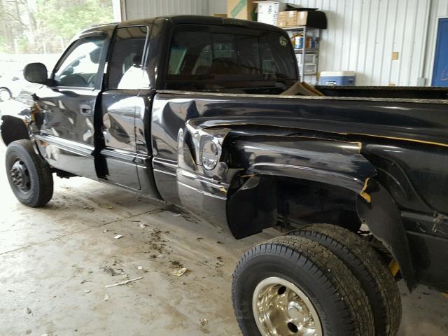 1B7MF3362YJ182369 - 2000 DODGE RAM 3500 BLACK photo 9