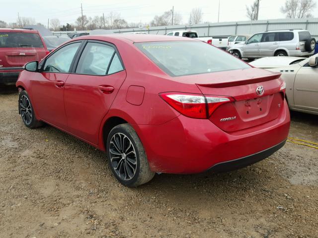 5YFBURHE1GP419685 - 2016 TOYOTA COROLLA L RED photo 3