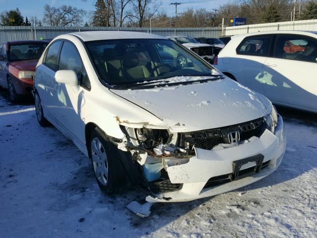 2HGFA1F5XAH584714 - 2010 HONDA CIVIC LX WHITE photo 1