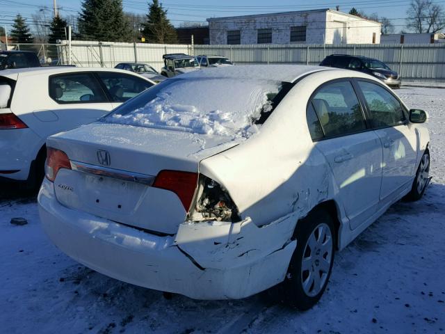 2HGFA1F5XAH584714 - 2010 HONDA CIVIC LX WHITE photo 4