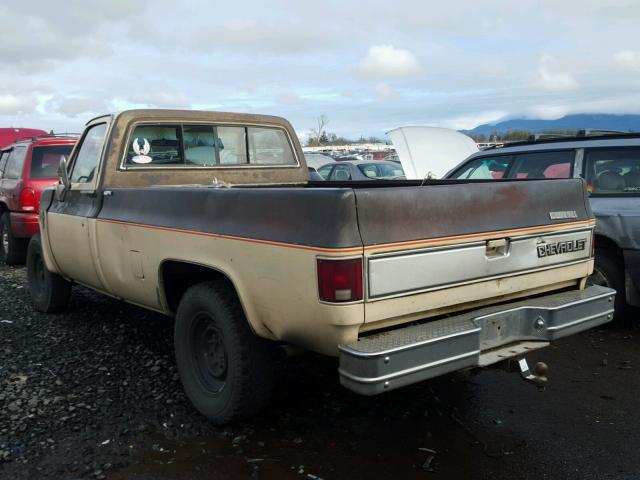 1GCGL24J4FJ163838 - 1985 CHEVROLET C20 BEIGE photo 3