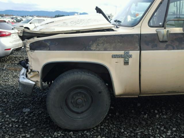 1GCGL24J4FJ163838 - 1985 CHEVROLET C20 BEIGE photo 9