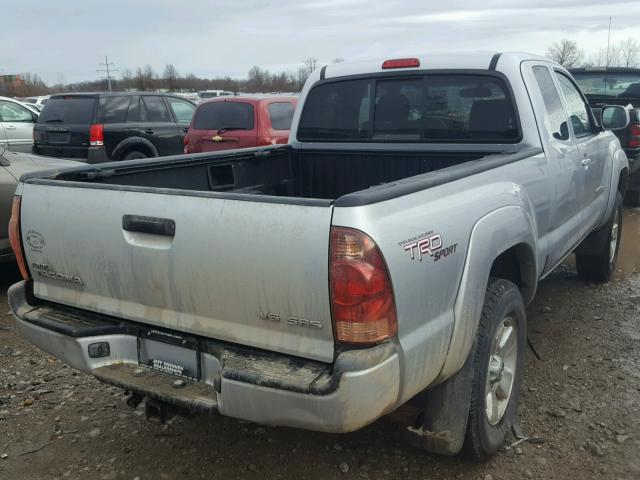 5TEUU42N27Z375758 - 2007 TOYOTA TACOMA ACC SILVER photo 4