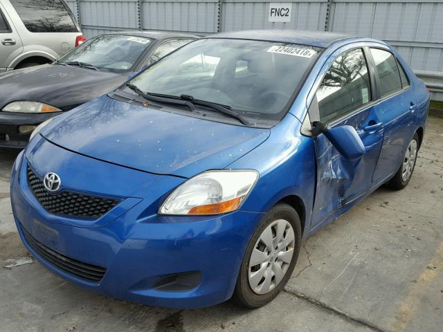 JTDBT903291303996 - 2009 TOYOTA YARIS BLUE photo 2