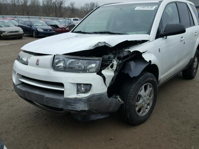 5GZCZ53434S884314 - 2004 SATURN VUE WHITE photo 9