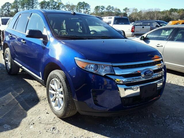 2FMDK3GC7DBE33070 - 2013 FORD EDGE SE BLUE photo 1