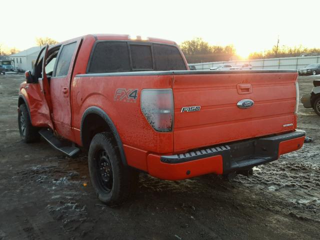 1FTFW1EF4EFD10202 - 2014 FORD F150 SUPER RED photo 3