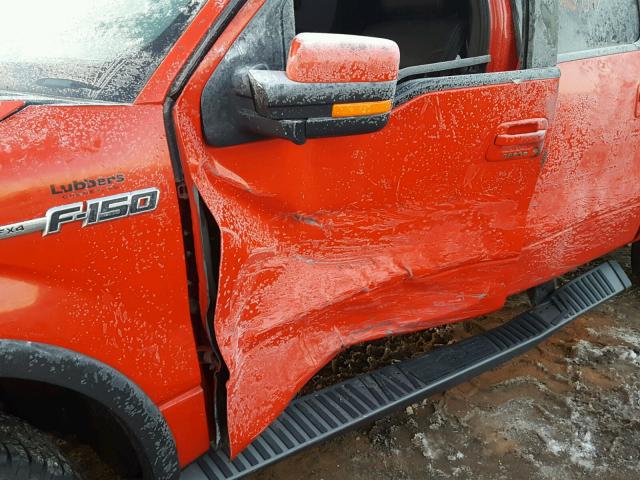 1FTFW1EF4EFD10202 - 2014 FORD F150 SUPER RED photo 9