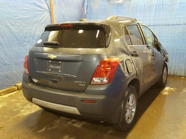 3GNCJPSB3GL265436 - 2016 CHEVROLET TRAX 1LT GRAY photo 4