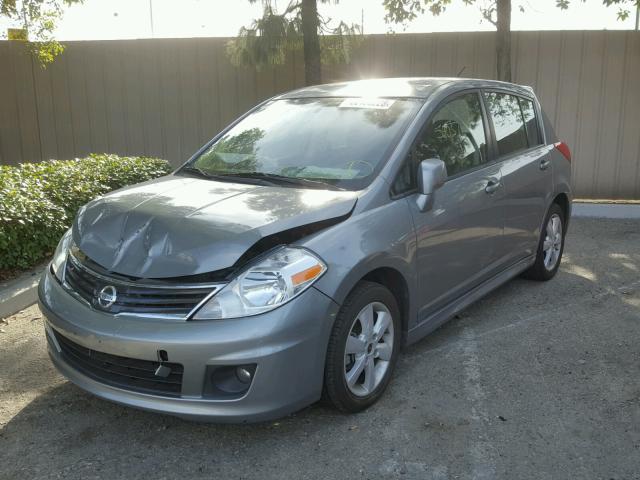 3N1BC1CP9CK296067 - 2012 NISSAN VERSA S GRAY photo 2