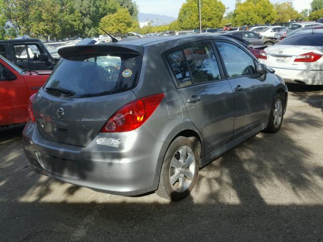 3N1BC1CP9CK296067 - 2012 NISSAN VERSA S GRAY photo 4