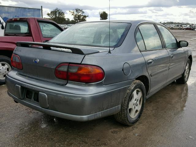 1G1ND52J63M700530 - 2003 CHEVROLET MALIBU GRAY photo 4