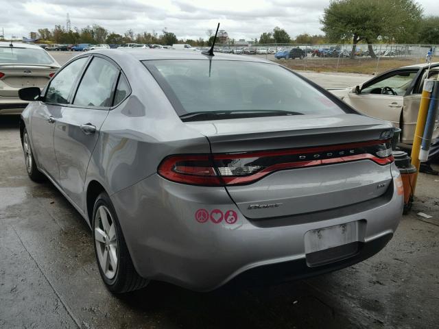 1C3CDFBB8FD159521 - 2015 DODGE DART SXT SILVER photo 3