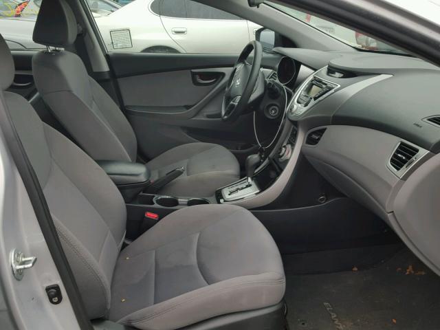 KMHDH4AEXCU440103 - 2012 HYUNDAI ELANTRA GL SILVER photo 5