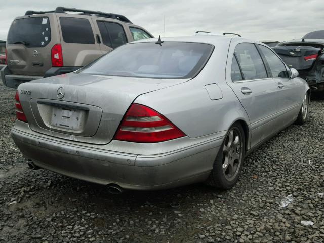 WDBNG78J52A226294 - 2002 MERCEDES-BENZ S 600 SILVER photo 4