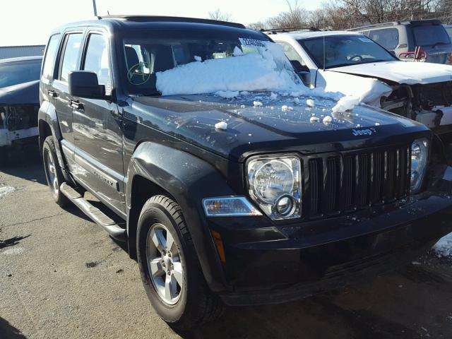 1C4PJMAKXCW149262 - 2012 JEEP LIBERTY SP BLACK photo 1