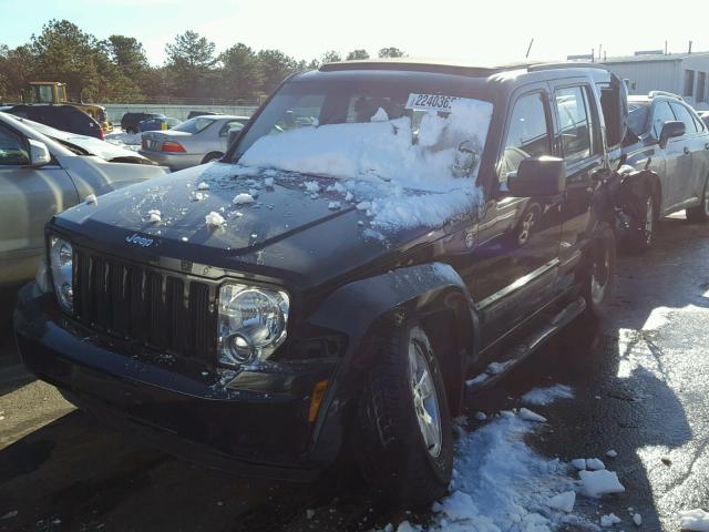 1C4PJMAKXCW149262 - 2012 JEEP LIBERTY SP BLACK photo 2