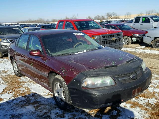 2G1WH55K019365613 - 2001 CHEVROLET IMPALA LS MAROON photo 1