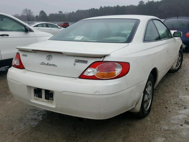 2T1CE22P12C002532 - 2002 TOYOTA CAMRY SOLA WHITE photo 4