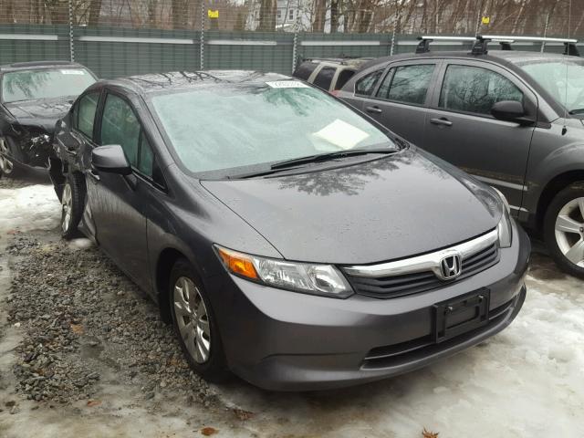 2HGFB2F53CH504174 - 2012 HONDA CIVIC LX GRAY photo 1