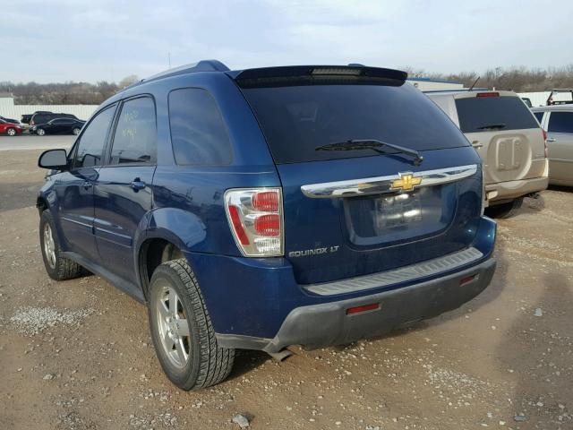 2CNDL63F366063682 - 2006 CHEVROLET EQUINOX LT BLUE photo 3