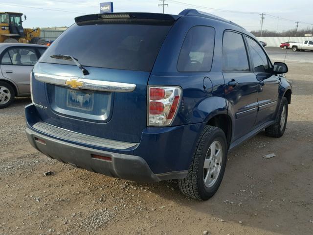 2CNDL63F366063682 - 2006 CHEVROLET EQUINOX LT BLUE photo 4